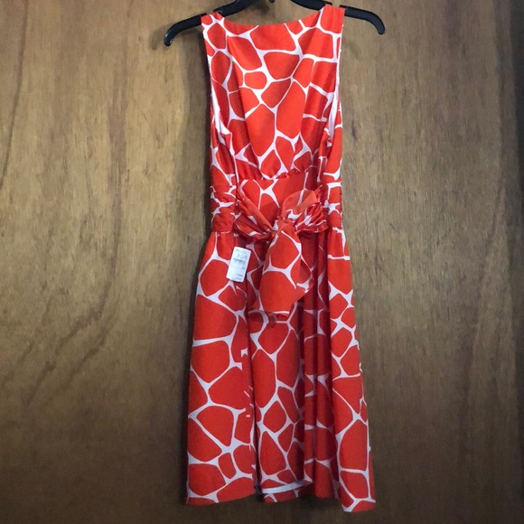 Susana Monaco Giraffe Print Pleated Dress NWT - Picture 3 of 7